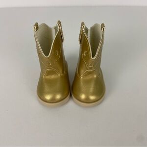 American Girl Doll Saige's Gold Western Boots